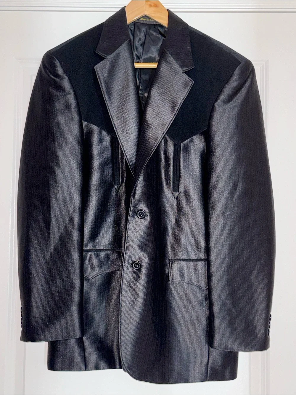 Circle S Dallas Texas Mens 42R Western Blazer Gray Sport Coat